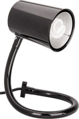 Made in USA - 24 Inch, Gooseneck, Direct Mounted, Compact Fluorescent, Black, General Purpose Task Light - 23 Watt, Nonmagnifying - Makers Industrial Supply