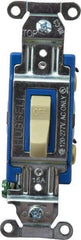 Hubbell Wiring Device-Kellems - 1 Pole, 120 to 277 VAC, 15 Amp, Industrial Grade, Toggle, Wall and Dimmer Light Switch - 1-5/16 Inch Wide x 4-1/16 Inch High - Makers Industrial Supply