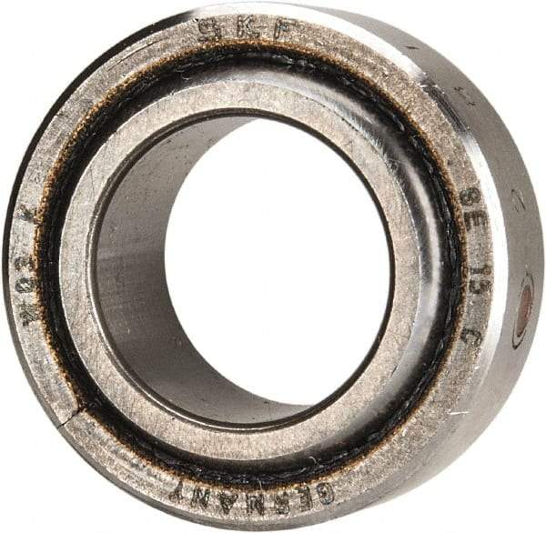 SKF - 15mm Bore Diam, 4,050 Lb Dynamic Capacity, Spherical Plain Bearing - 10,125 Lb Static Load Capacity - Makers Industrial Supply