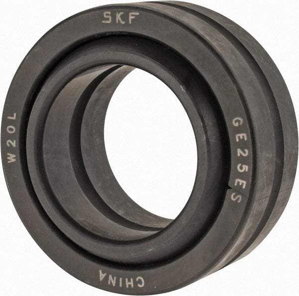 SKF - 25mm Bore Diam, 10,800 Lb Dynamic Capacity, Spherical Plain Bearing - 54,000 Lb Static Load Capacity - Makers Industrial Supply