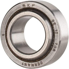 SKF - 12mm Bore Diam, 3,375 Lb Dynamic Capacity, Spherical Plain Bearing - 6,749 Lb Static Load Capacity - Makers Industrial Supply