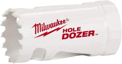 Milwaukee Tool - 1-1/16" Diam, 1-1/2" Cutting Depth, Hole Saw - Bi-Metal Saw, Toothed Edge - Makers Industrial Supply