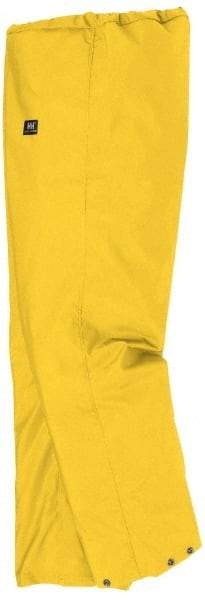 Helly Hansen - Size XL, Yellow, Rain Pants - No Pockets - Makers Industrial Supply