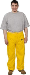 Helly Hansen - Size L, Yellow, Rain Pants - No Pockets - Makers Industrial Supply