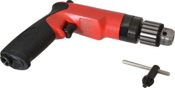 Sioux Tools - 3/8" Reversible Keyed Chuck - Pistol Grip Handle, 2,500 RPM, 14.16 LPS, 30 CFM, 1 hp - Makers Industrial Supply