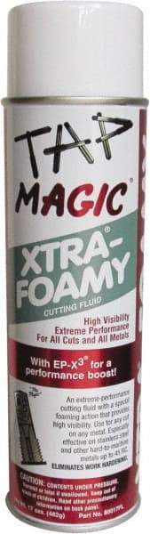 Tap Magic - Tap Magic Xtra-Foamy, 17 oz Aerosol Cutting Fluid - Semisynthetic - Makers Industrial Supply