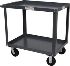 Value Collection - 2,000 Lb Capacity, 24" Wide x 36" Long x 36-1/4" High Service Cart - 2 Shelf, Steel - Makers Industrial Supply