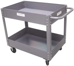 Value Collection - 1,200 Lb Capacity, 24" Wide x 36" Long x 34-5/8" High Service Cart - 2 Shelf, Steel - Makers Industrial Supply