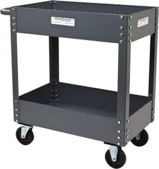 Value Collection - 1,200 Lb Capacity, 18" Wide x 30" Long x 34-5/8" High Service Cart - 2 Shelf, Steel - Makers Industrial Supply