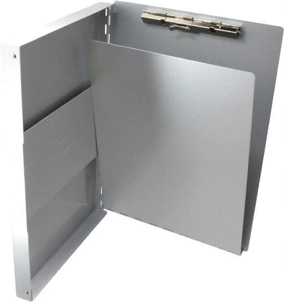 Saunders - 13 Inch Long x 9 Inch Wide x 1 Inch High, Clip Board - Silver - Makers Industrial Supply