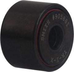 Accurate Bushing - 1-1/4" Bore, 4" Roller Diam x 2-1/4" Roller Width, Carbon Steel Yoke Cam Follower - 35,980 Lb Dynamic Load Capacity, 2-5/16" Overall Width - Makers Industrial Supply