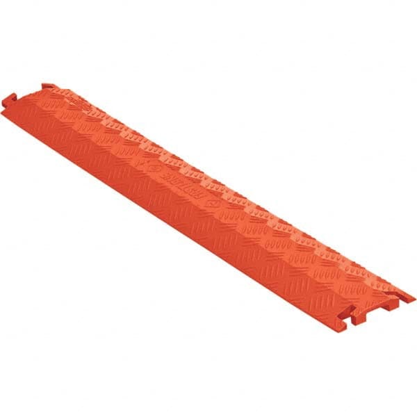 Checkers - On Floor Cable Covers Cover Material: Polyurethane Number of Channels: 1-1/2 - Makers Industrial Supply