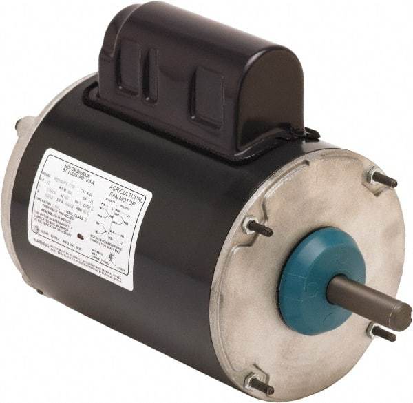 US Motors - 1/3 hp, TEAO Enclosure, Auto Thermal Protection, 1,700 RPM, 115/230 Volt, 60 Hz, Industrial Electric AC/DC Motor - Size 48 Frame, Resilient Mount, 1 Speed, Ball Bearings, 3.8/1.9 Full Load Amps, B Class Insulation, CW Drive End Rev - Makers Industrial Supply