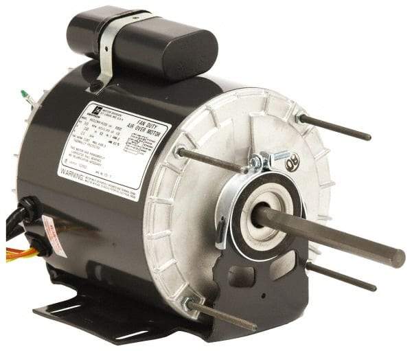 US Motors - 1/6 hp, TENV Enclosure, Auto Thermal Protection, 1,075 RPM, 115 Volt, 60 Hz, Industrial Electric AC/DC Motor - Size 48 Frame, Hub/Stud Mount, 2 Speed, Ball Bearings, B Class Insulation, Reversible - Makers Industrial Supply