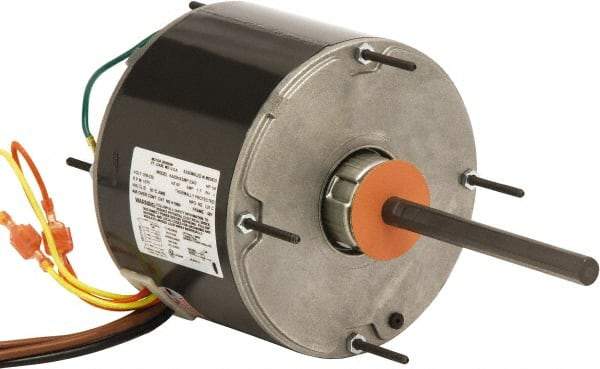 US Motors - 1/2 hp, TEAO Enclosure, Auto Thermal Protection, 1,075 RPM, 208-230 Volt, 60 Hz, Industrial Electric AC/DC Motor - Size 48 Frame, Hub Mount, 1 Speed, Ball Bearings, 5.1-5.8 Full Load Amps, B Class Insulation, CCW Lead End - Makers Industrial Supply