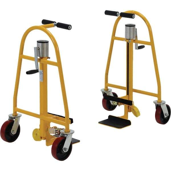 Vestil - 1,300 Lb Capacity 15" OAH Crate Mover - Steel, Polyurethane Wheels - Makers Industrial Supply