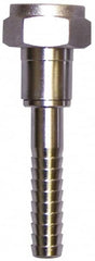 SuperKlean - FGHT x 1/2" Hose Barb, FGHT x Hose Barb Swivel - Stainless Steel - Makers Industrial Supply