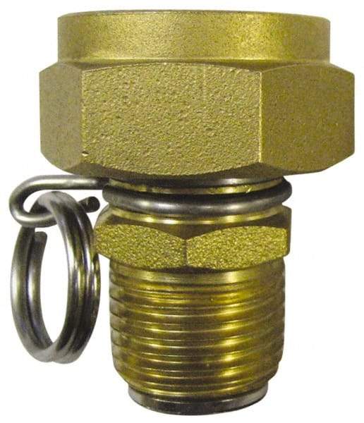 SuperKlean - 1/2 & 3/4 MNPT x FGHT Swivel Hose Adapter - Brass & Stainless Steel - Makers Industrial Supply