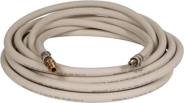 SuperKlean - 3/4" ID x 1.14" OD, 250 Working psi, White EPDM Washdown Hose - 50' Long, 32 to 200°F - Makers Industrial Supply