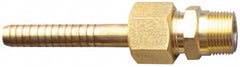 SuperKlean - NPT x 1/2" Hose Barb, 3 Piece Mixer Adapter - Brass - Makers Industrial Supply