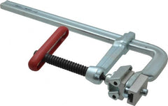 Bessey - 4-3/4" Deep Throat, 12" Max Capacity, Spreader Sliding Arm Clamp - 2,600 Lb Clamping Pressure, 3/4" Spindle Diam - Makers Industrial Supply