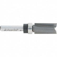 Amana Tool - 1/2" Cut Diam, 1" Length of Cut, 2 Flute Pattern-Cutting Edge Profile Router Bit - Carbide-Tipped, 1/4" Shank Diam, 2-1/2" OAL, Uncoated - Makers Industrial Supply