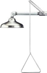 PRO-SAFE - Plumbed Drench Showers Mount: Horizontal Shower Head Material: Stainless Steel - Makers Industrial Supply