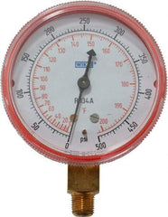 Wika - 2-1/2" Dial, 1/8 Thread, 0-500 Scale Range, Pressure Gauge - Lower Connection Mount, Accurate to 1-2-5% of Scale - Makers Industrial Supply