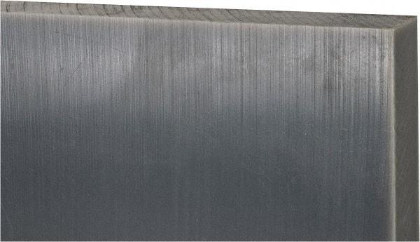 Made in USA - 1-1/2" Thick x 12" Wide x 1' Long, Polyethylene (UHMW) Sheet - Black, Oil-Filled Grade - Makers Industrial Supply