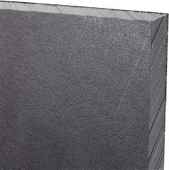 Made in USA - 1/2" Thick x 12" Wide x 3' Long, Polyethylene (UHMW) Sheet - Black, Antistatic Grade - Makers Industrial Supply