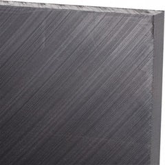 Made in USA - 3/8" Thick x 24" Wide x 2' Long, Polyethylene (UHMW) Sheet - Black, Antistatic Grade - Makers Industrial Supply