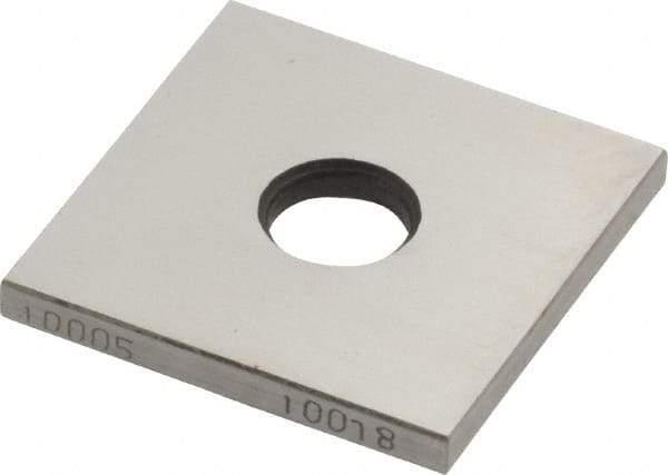 Value Collection - 0.10005" Square Steel Gage Block - Accuracy Grade 0 - Makers Industrial Supply