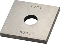 Value Collection - 0.1004" Square Steel Gage Block - Accuracy Grade 0, Includes NIST Traceability Certification - Makers Industrial Supply