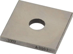 Value Collection - 0.1007" Square Steel Gage Block - Accuracy Grade 0, Includes NIST Traceability Certification - Makers Industrial Supply