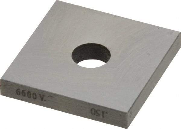 Value Collection - 0.15" Square Steel Gage Block - Accuracy Grade 0, Includes NIST Traceability Certification - Makers Industrial Supply