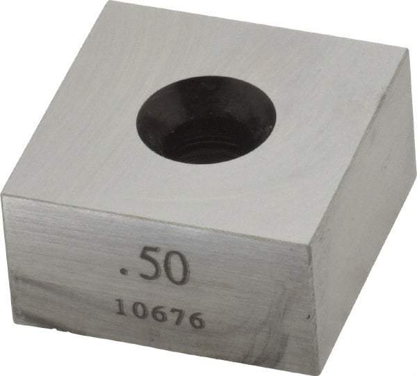 Value Collection - 0.5" Square Steel Gage Block - Accuracy Grade 0, Includes NIST Traceability Certification - Makers Industrial Supply