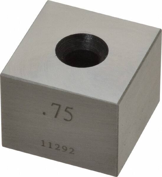 Value Collection - 0.75" Square Steel Gage Block - Accuracy Grade 0, Includes NIST Traceability Certification - Makers Industrial Supply