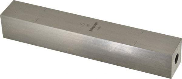 Mitutoyo - 6" Square Steel Gage Block - Accuracy Grade 0, Includes Certificate of Inspection - Makers Industrial Supply