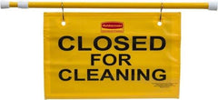 Rubbermaid - "Closed for Cleaning", 13" Long x 50" Wide, Safety Sign - Use for Accident Prevention - Makers Industrial Supply