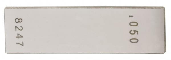 Value Collection - 0.1006" Rectangular Steel Gage Block - Accuracy Grade AS-1, Includes NIST Traceability Certification - Makers Industrial Supply