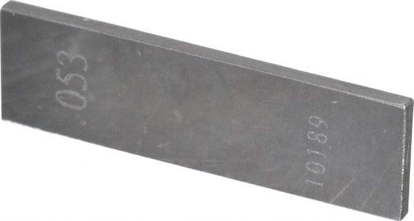 Value Collection - 0.053" Rectangular Steel Gage Block - Accuracy Grade 0 - Makers Industrial Supply