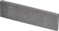 Value Collection - 0.053" Rectangular Steel Gage Block - Accuracy Grade 0 - Makers Industrial Supply