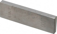 Value Collection - 0.1" Rectangular Steel Gage Block - Accuracy Grade 0, Includes NIST Traceability Certification - Makers Industrial Supply