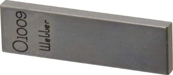 Value Collection - 0.1009" Rectangular Steel Gage Block - Accuracy Grade 0, Includes NIST Traceability Certification - Makers Industrial Supply