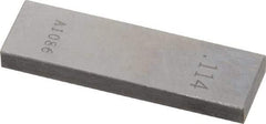 Value Collection - 0.114" Rectangular Steel Gage Block - Accuracy Grade 0, Includes NIST Traceability Certification - Makers Industrial Supply