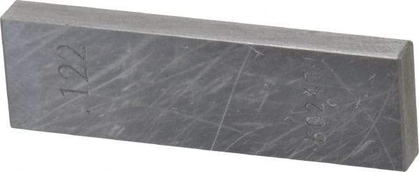 Value Collection - 0.122" Rectangular Steel Gage Block - Accuracy Grade 0, Includes NIST Traceability Certification - Makers Industrial Supply