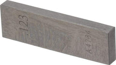 Value Collection - 0.123" Rectangular Steel Gage Block - Accuracy Grade 0, Includes NIST Traceability Certification - Makers Industrial Supply