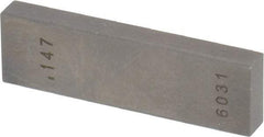 Value Collection - 0.147" Rectangular Steel Gage Block - Accuracy Grade 0, Includes NIST Traceability Certification - Makers Industrial Supply