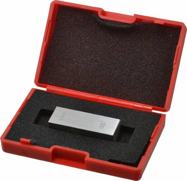 Value Collection - 0.5" Rectangular Steel Gage Block - Accuracy Grade 0, Includes NIST Traceability Certification - Makers Industrial Supply