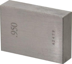 Value Collection - 0.95" Rectangular Steel Gage Block - Accuracy Grade 0, Includes NIST Traceability Certification - Makers Industrial Supply